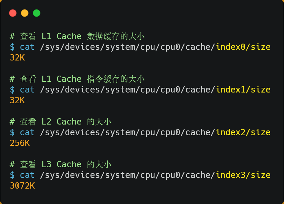 check cpu cache size